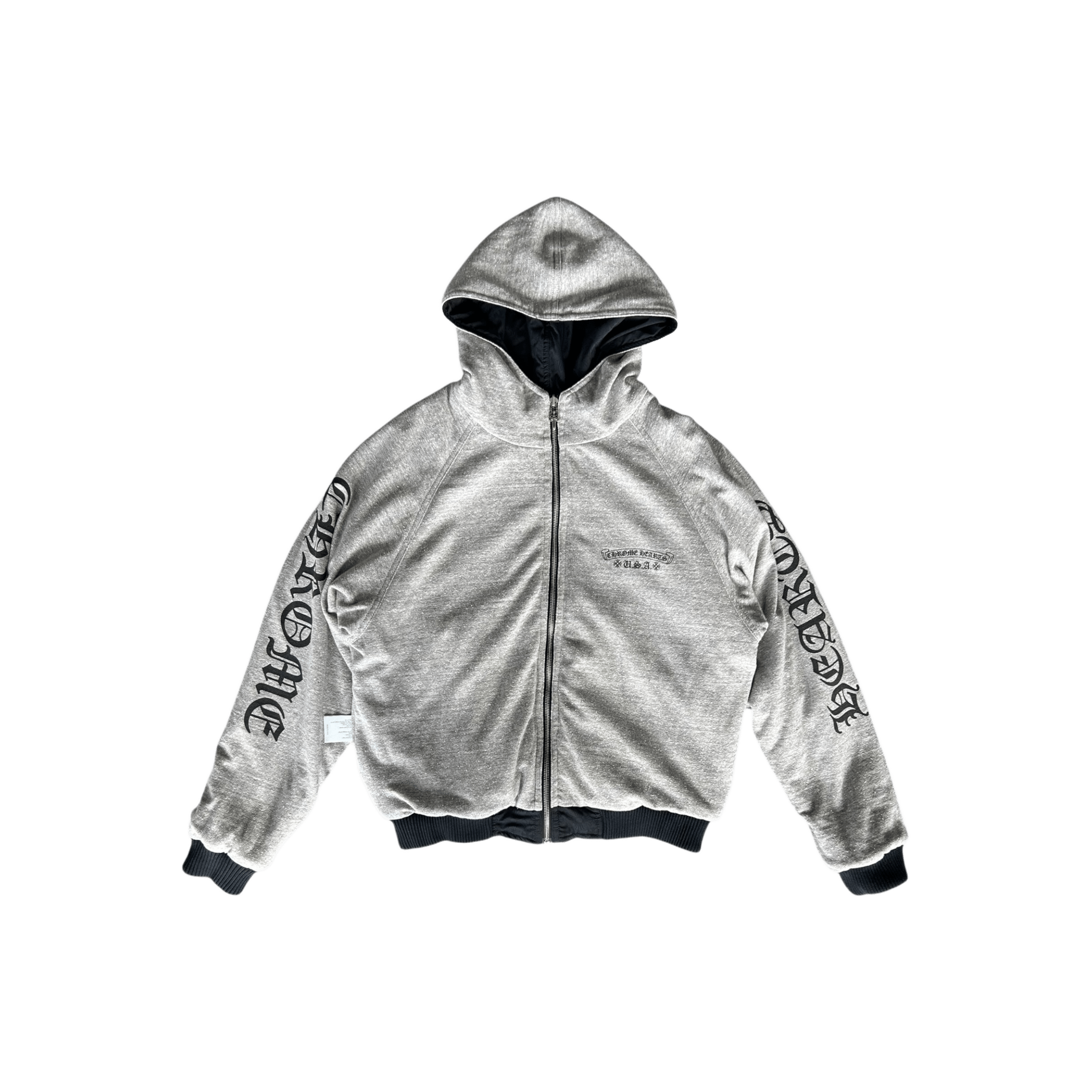Chrome Hearts Black & Grey Jacquard Reversible Jacket - Morely TrendsChrome Hearts Type here:)