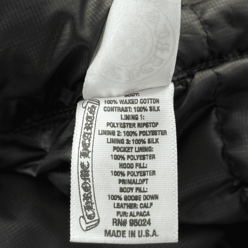 Chrome Hearts Black Leather Fleur Parka Jacket - Morely TrendsChrome Hearts Type here:)