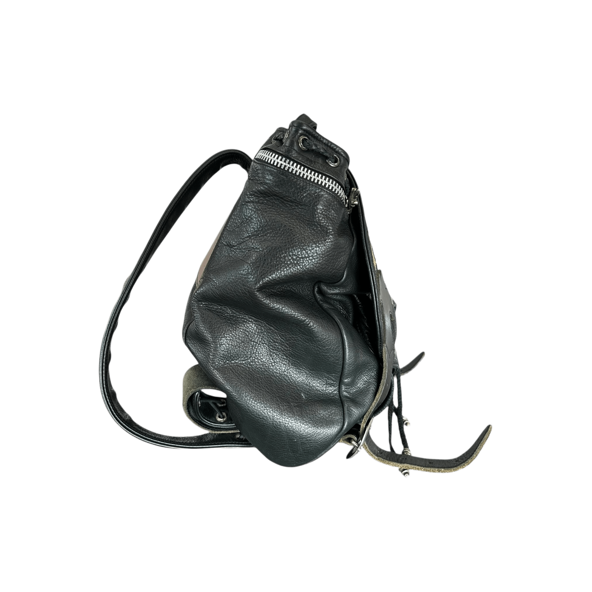 Chrome Hearts Black Multicolor Cross Patch Leather Gunslinger Backpack - Morely TrendsChrome Hearts Type here:)