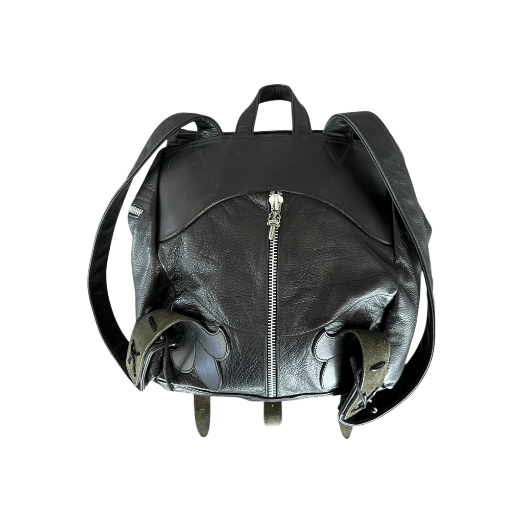 Chrome Hearts Black Multicolor Cross Patch Leather Gunslinger Backpack - Morely TrendsChrome Hearts Type here:)