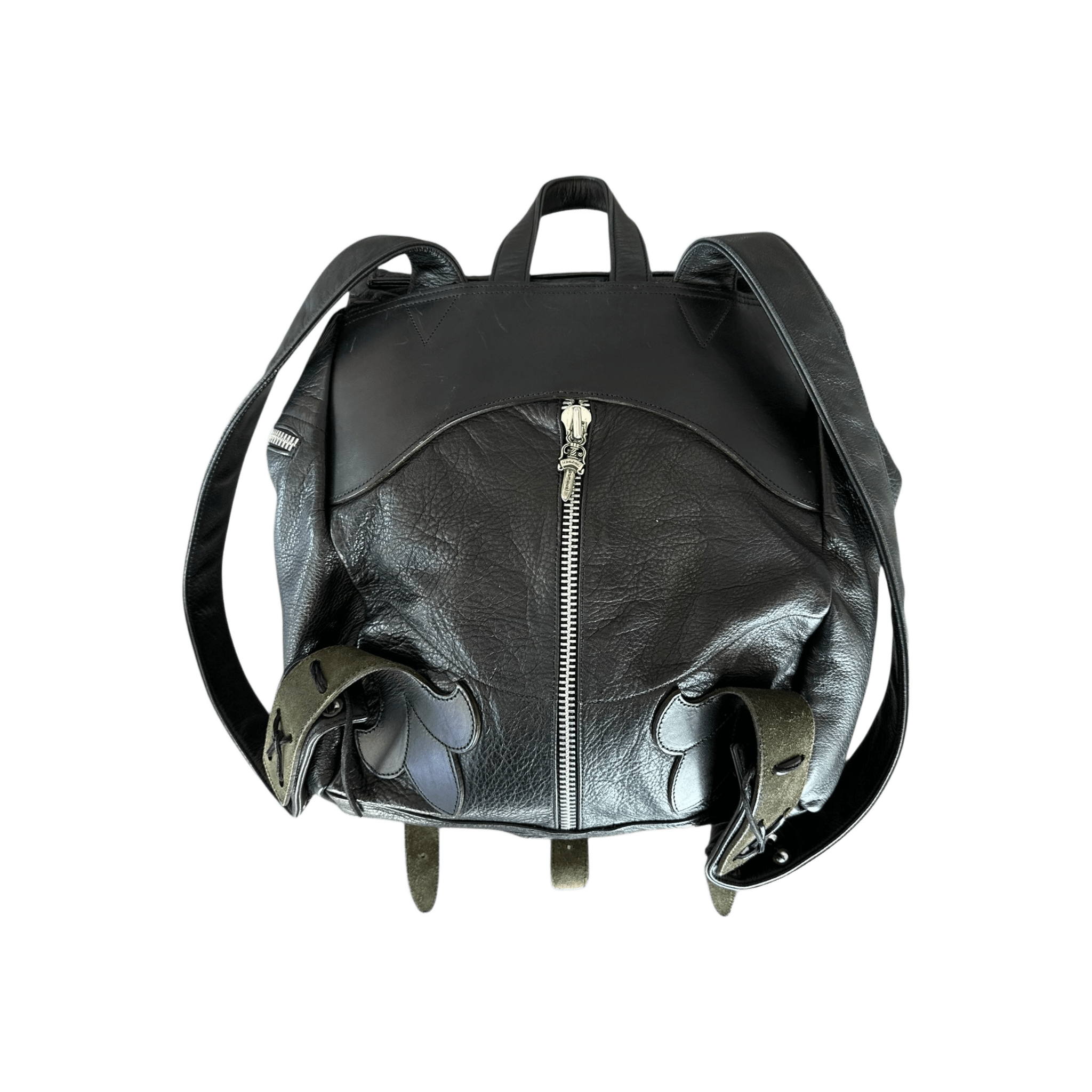 Chrome Hearts Black Multicolor Cross Patch Leather Gunslinger Backpack - Morely TrendsChrome Hearts Type here:)