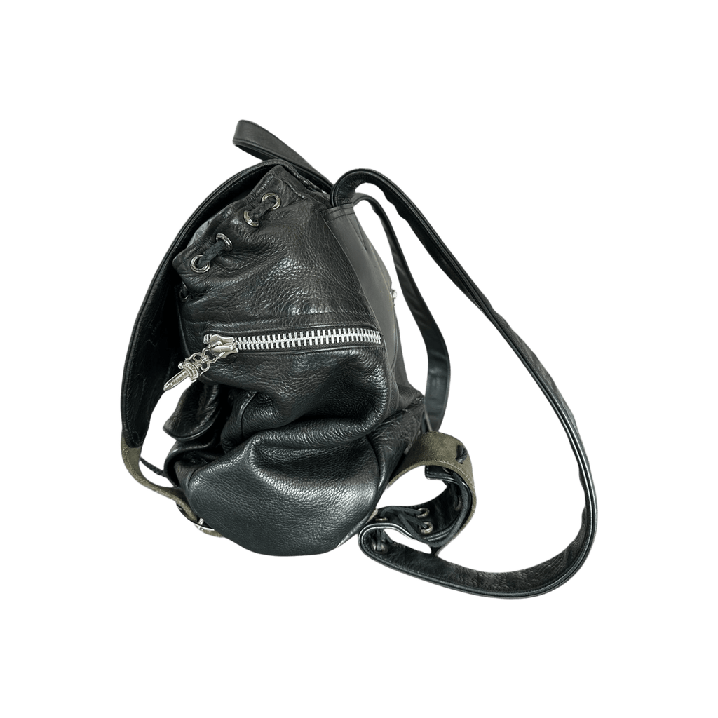 Chrome Hearts Black Multicolor Cross Patch Leather Gunslinger Backpack - Morely TrendsChrome Hearts Type here:)
