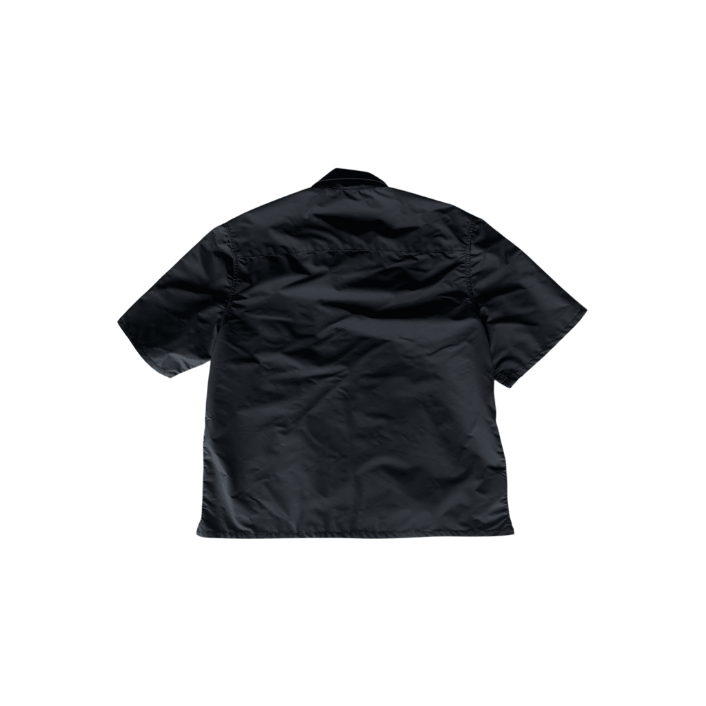 Chrome Hearts Black Nylon & Leather Zip Up Shirt - Morely TrendsChrome Hearts Type here:)
