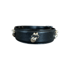 Chrome Hearts Black & Silver Rolling Stones Tongue Belt Strap - Morely TrendsChrome Hearts Type here:)