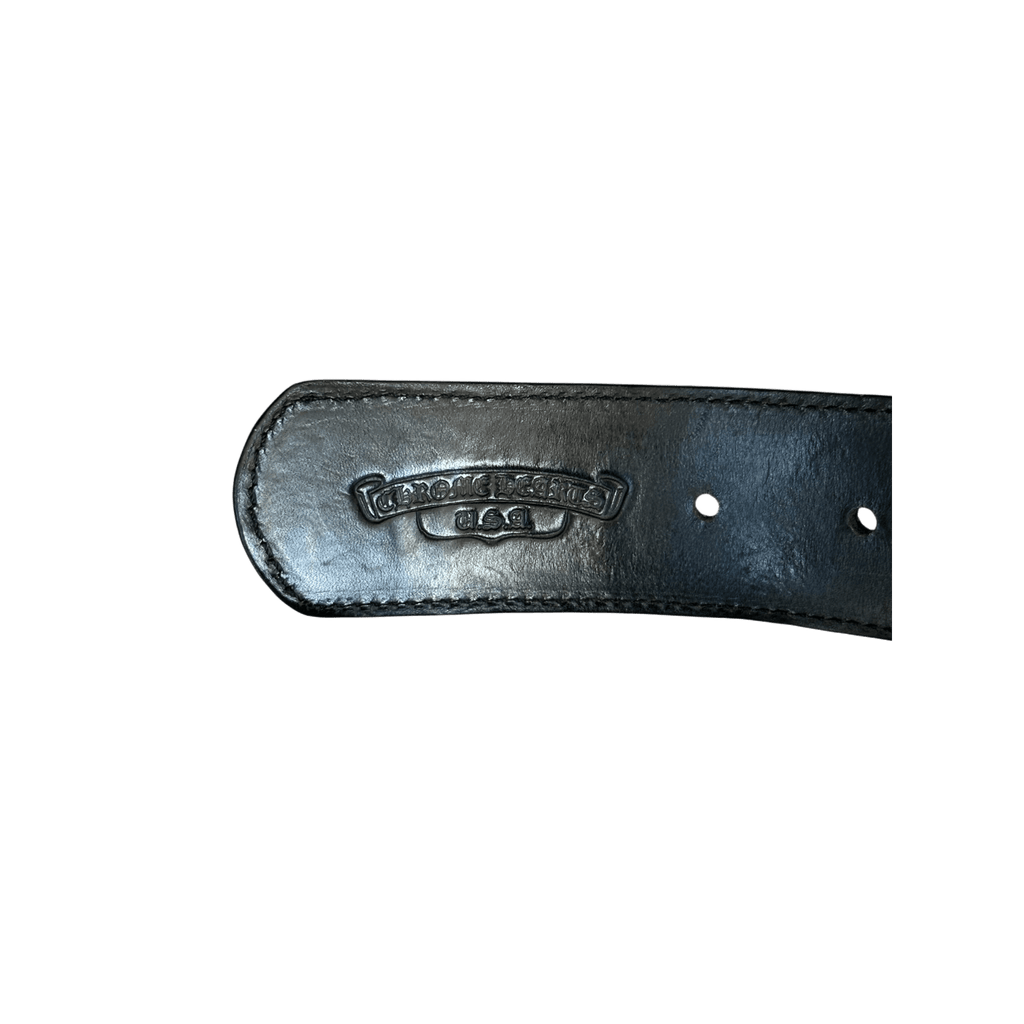 Chrome Hearts Black & Silver Rolling Stones Tongue Belt Strap - Morely TrendsChrome Hearts Type here:)