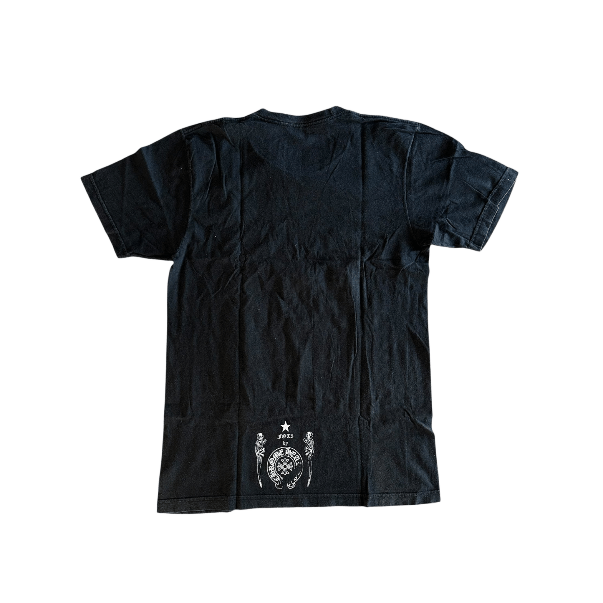 Chrome Hearts Black & White Foti Skulls Graphic T-Shirt - Morely TrendsChrome Hearts Type here:)