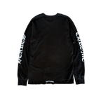 Chrome Hearts Black & White Script Logo Thermal Longsleeve T-Shirt - Morely TrendsChrome Hearts Type here:)