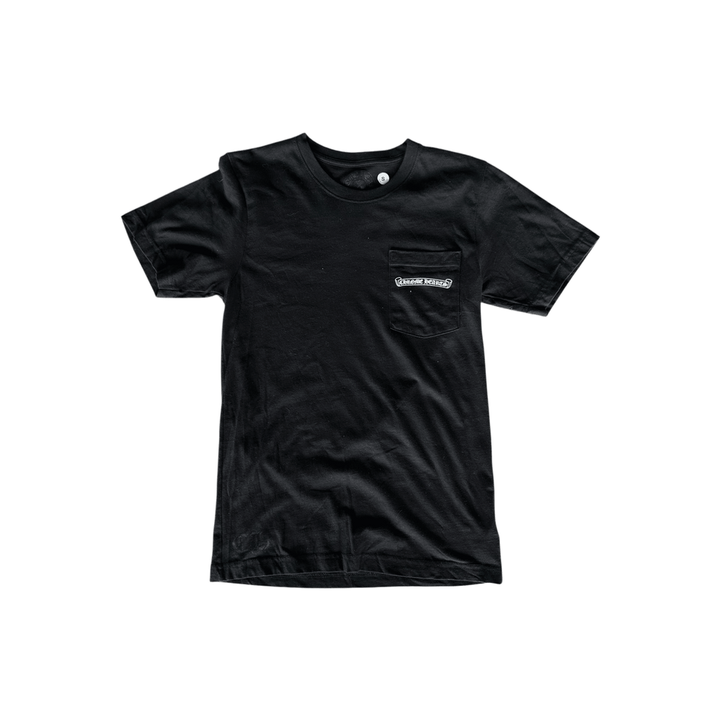 Chrome Hearts Black & White Scroll Logo T-Shirt - Morely TrendsChrome Hearts Type here:)