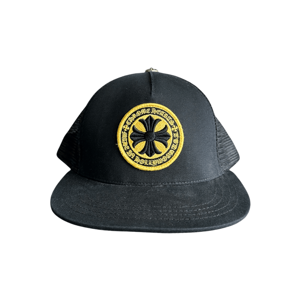 Chrome Hearts Black & Yellow Cross Logo Hat - Morely TrendsChrome Hearts Type here:)