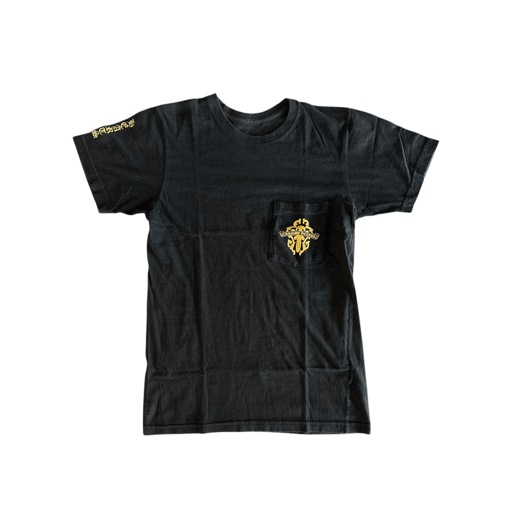 Chrome Hearts Black & Yellow Dagger Logo T-Shirt - Morely TrendsChrome Hearts Type here:)