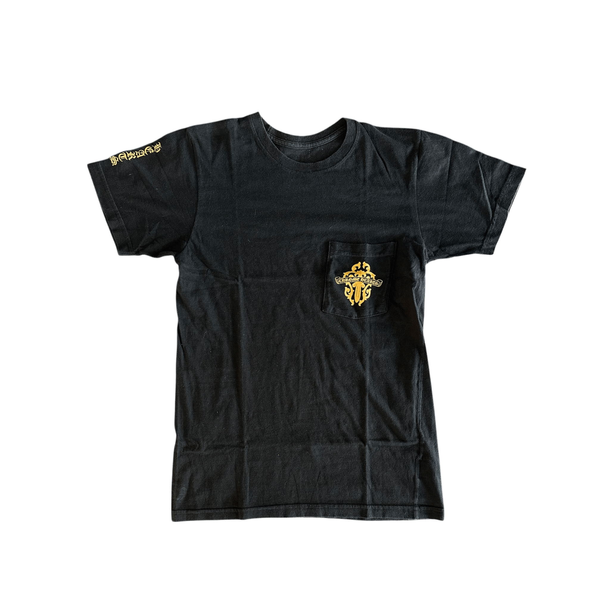 Chrome Hearts Black & Yellow Dagger Logo T-Shirt - Morely TrendsChrome Hearts Type here:)