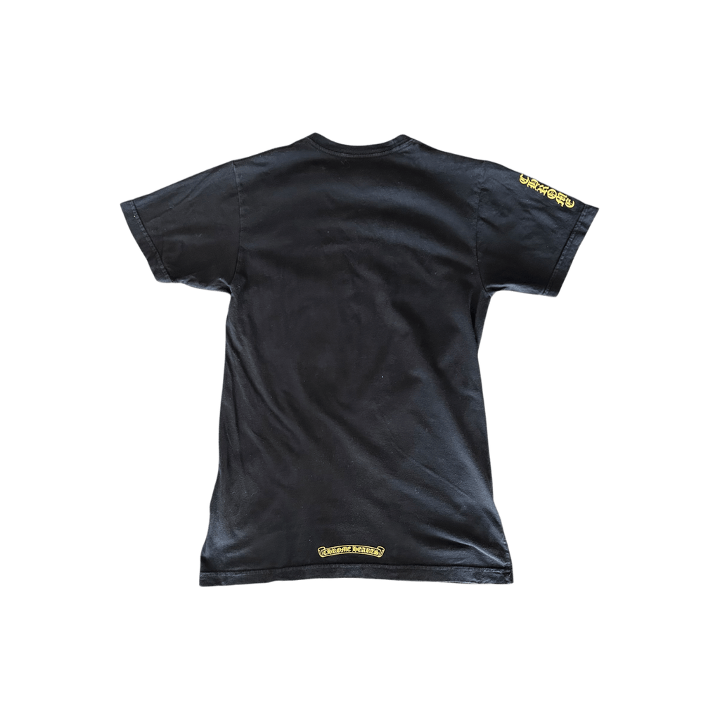 Chrome Hearts Black & Yellow Dagger Logo T-Shirt - Morely TrendsChrome Hearts Type here:)