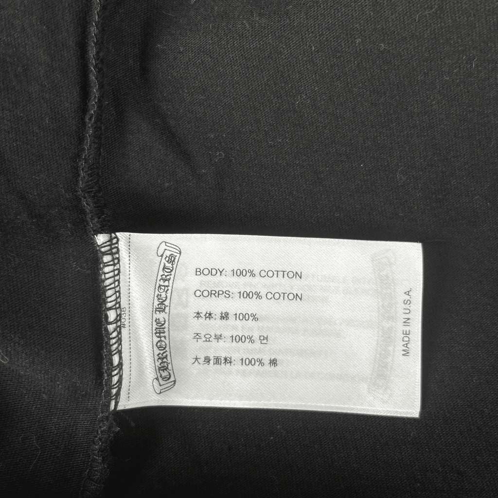 Chrome Hearts Black & Yellow Neck Logo Longsleeve T-Shirt - Morely TrendsChrome Hearts Type here:)