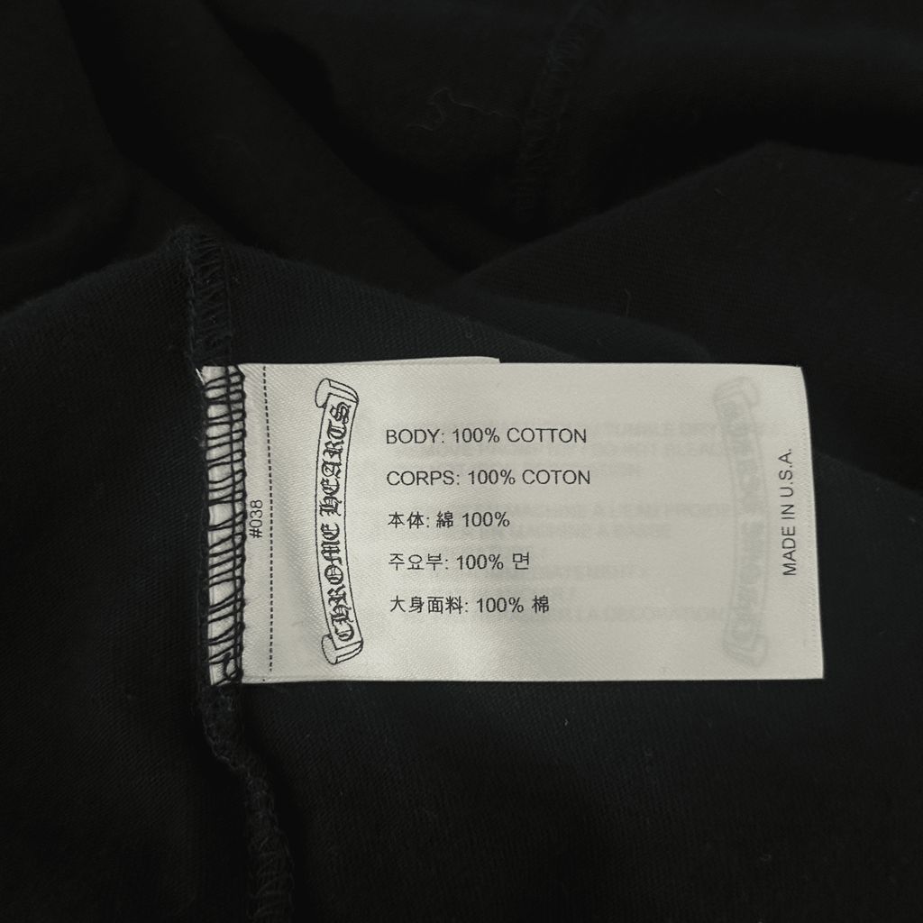 Chrome Hearts Black & Yellow Neck Logo Longsleeve T-Shirt - Morely TrendsChrome Hearts Type here:)
