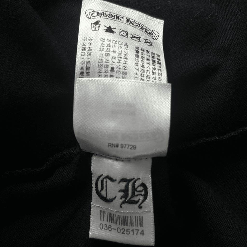 Chrome Hearts Black & Yellow Neck Logo Longsleeve T-Shirt - Morely TrendsChrome Hearts Type here:)