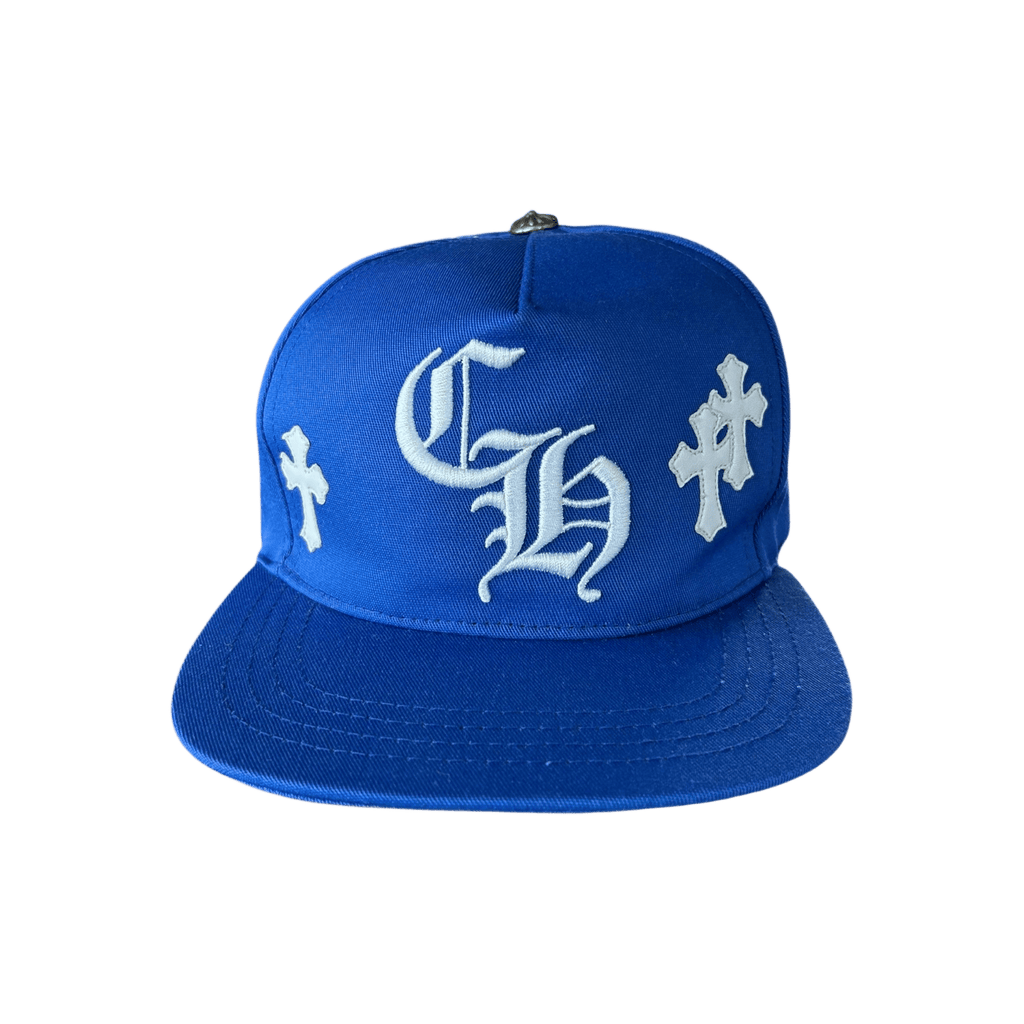 Chrome Hearts Blue & White Cross Patch Hat - Morely TrendsChrome Hearts Type here:)