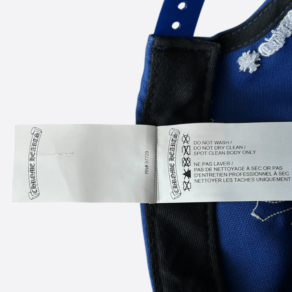 Chrome Hearts Blue & White Cross Patch Hat - Morely TrendsChrome Hearts Type here:)