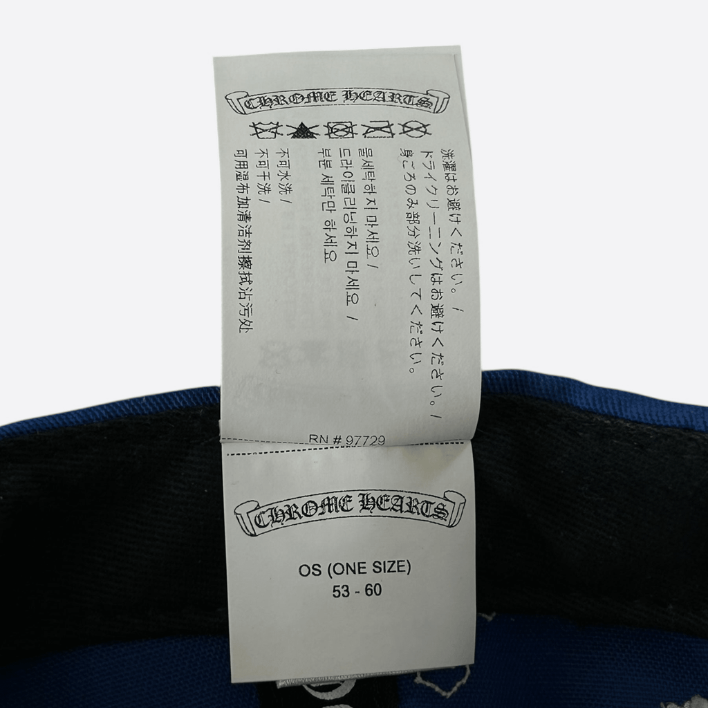 Chrome Hearts Blue & White Cross Patch Hat - Morely TrendsChrome Hearts Type here:)