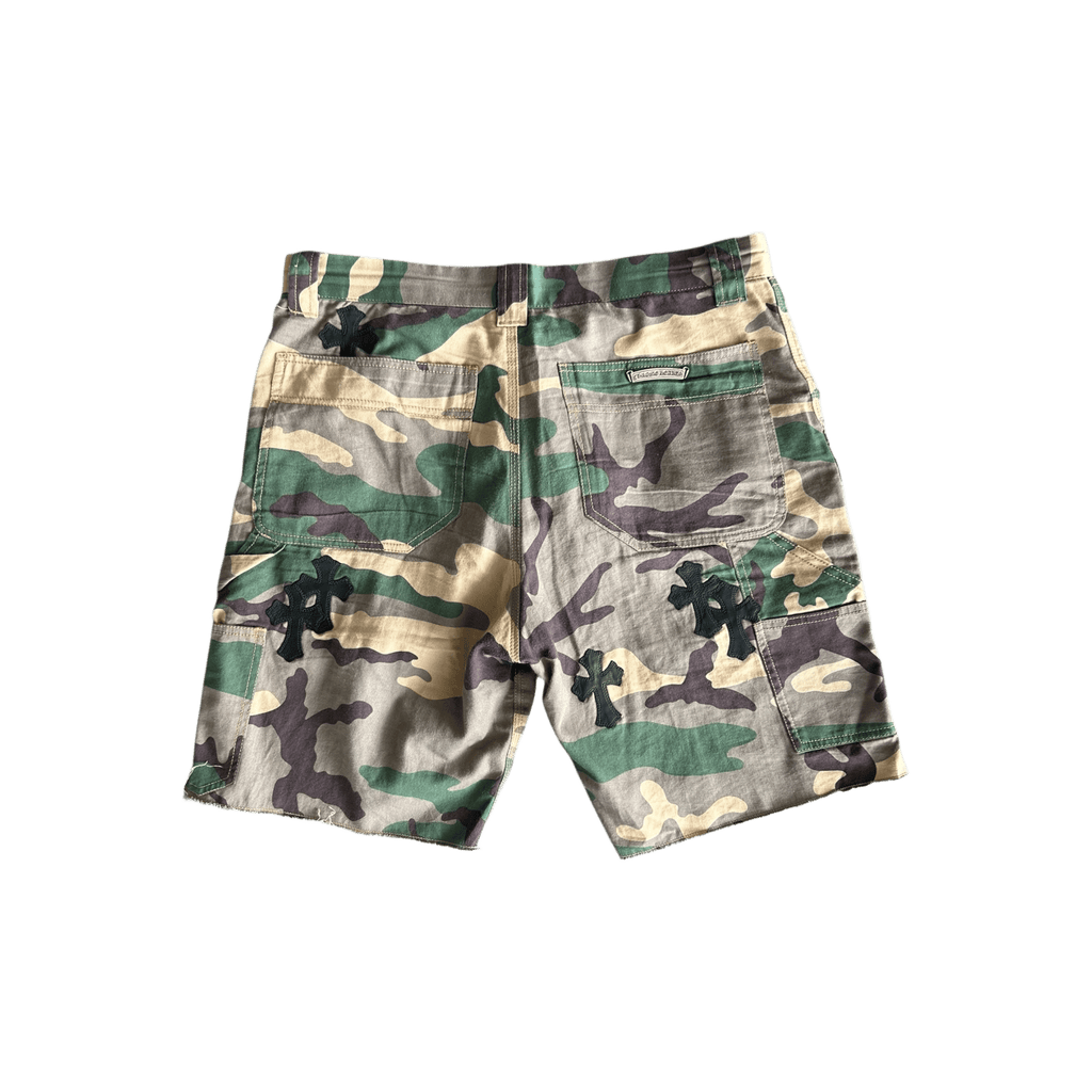 Chrome Hearts Camouflage Sex Records Cross Patch Carpenter Shorts - Morely TrendsChrome Hearts Type here:)