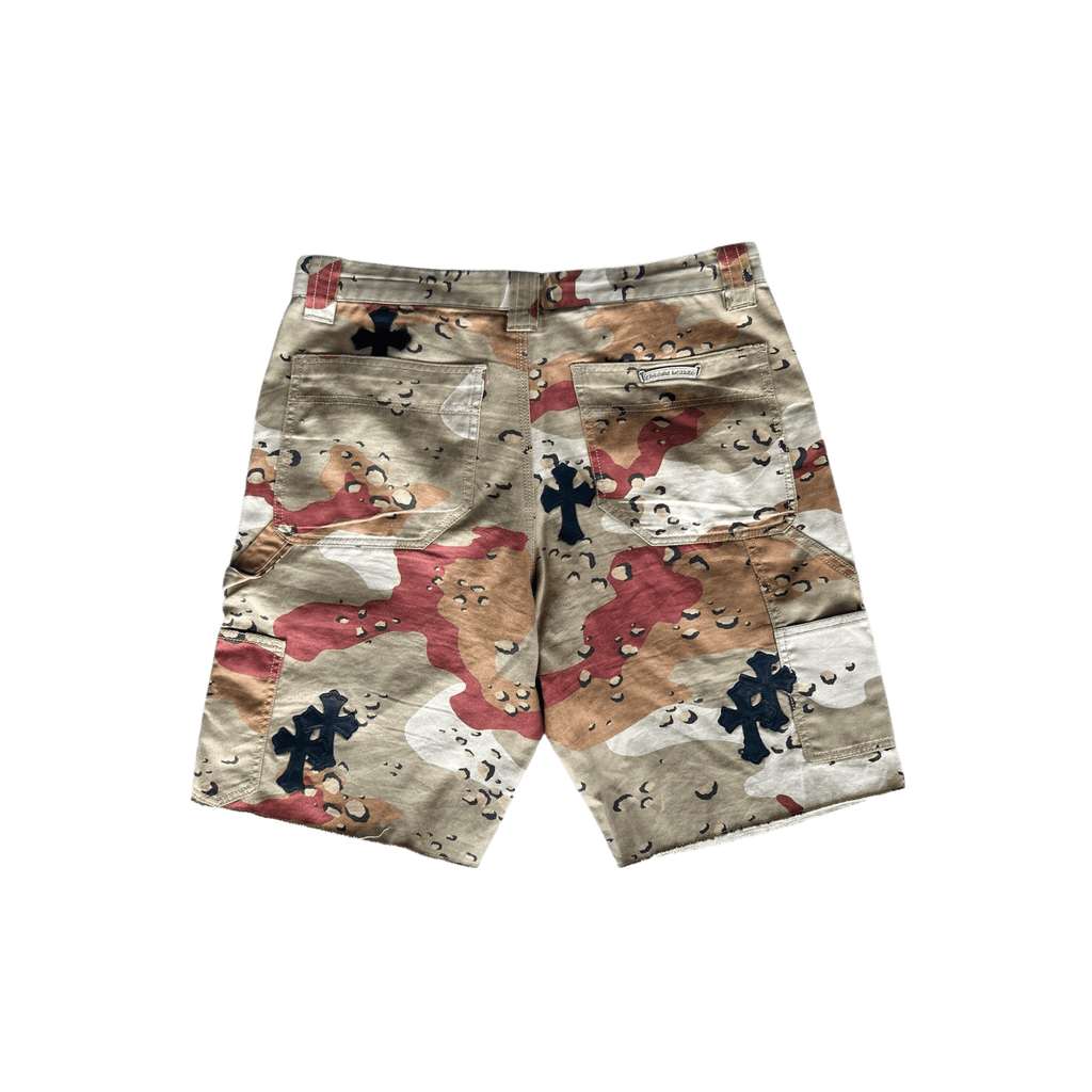 Chrome Hearts Camouflage Sex Records Cross Patch Carpenter Shorts - Morely TrendsChrome Hearts Type here:)