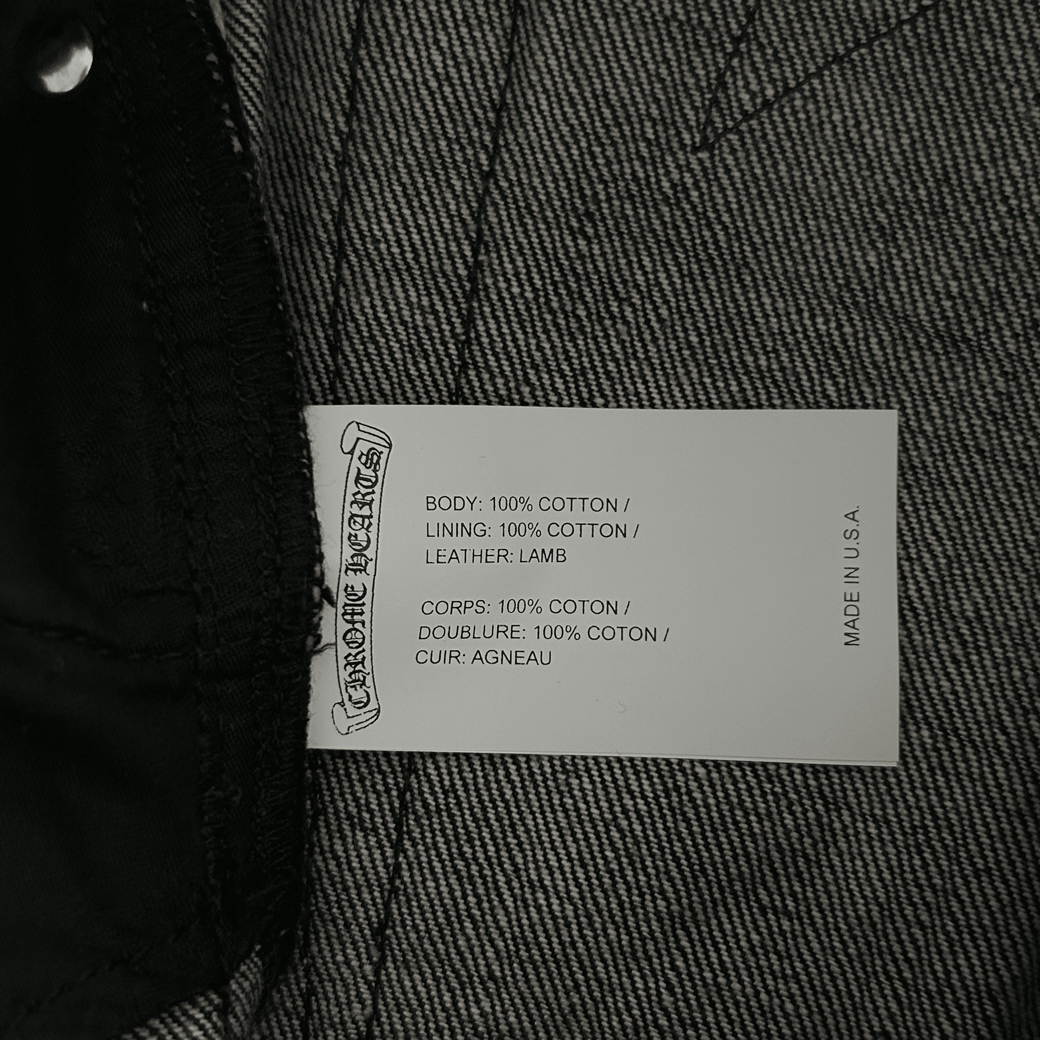 Chrome Hearts Grey & Black Star Patch Fleur Knee Jeans - Morely TrendsChrome Hearts Type here:)