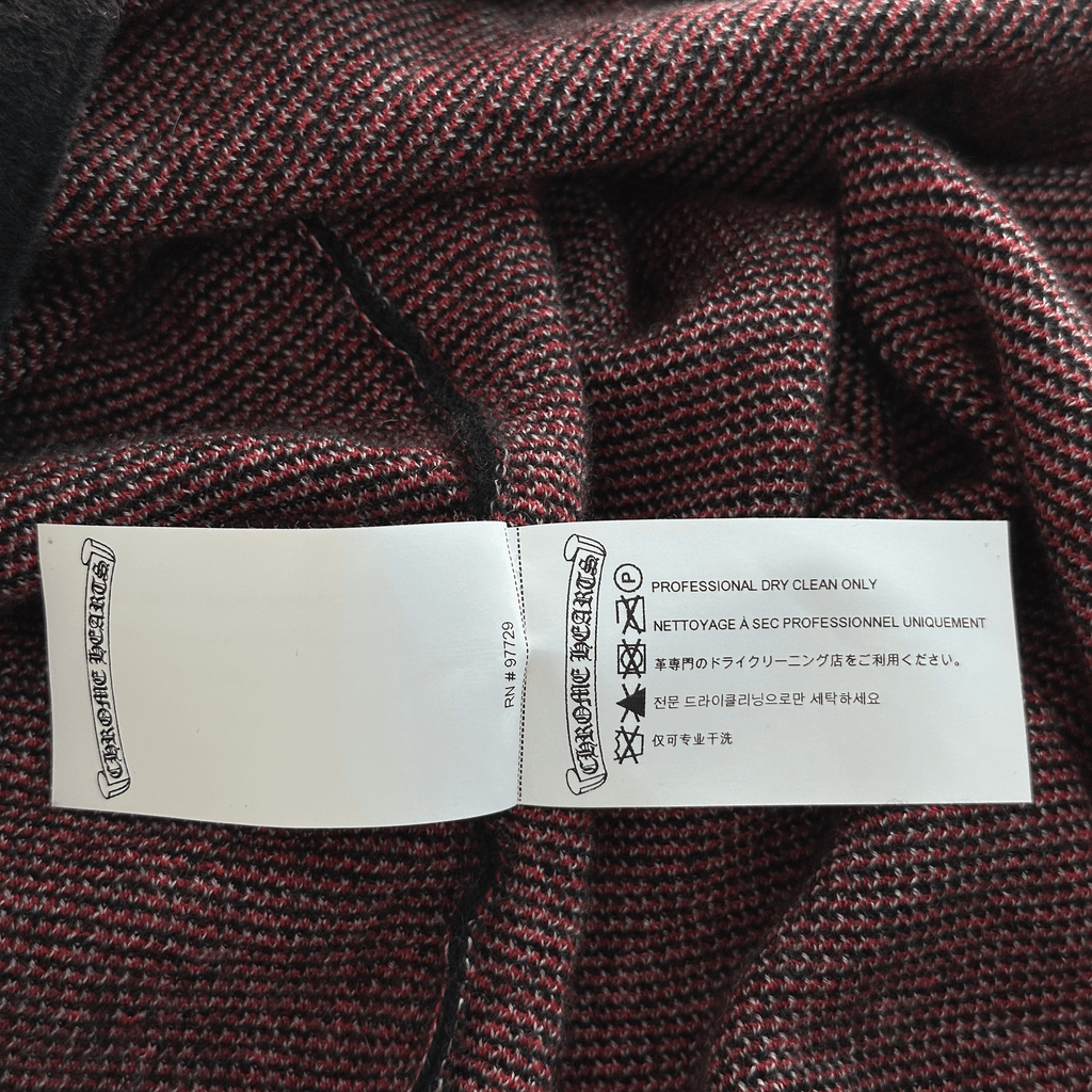 Chrome Hearts Matty Boy Black & Red Chomper Cashmere Sweater - Morely TrendsChrome Hearts Type here:)