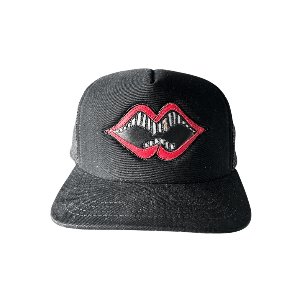 Chrome Hearts Matty Boy Black & Red Chomper Trucker Hat - Morely TrendsChrome Hearts Type here:)