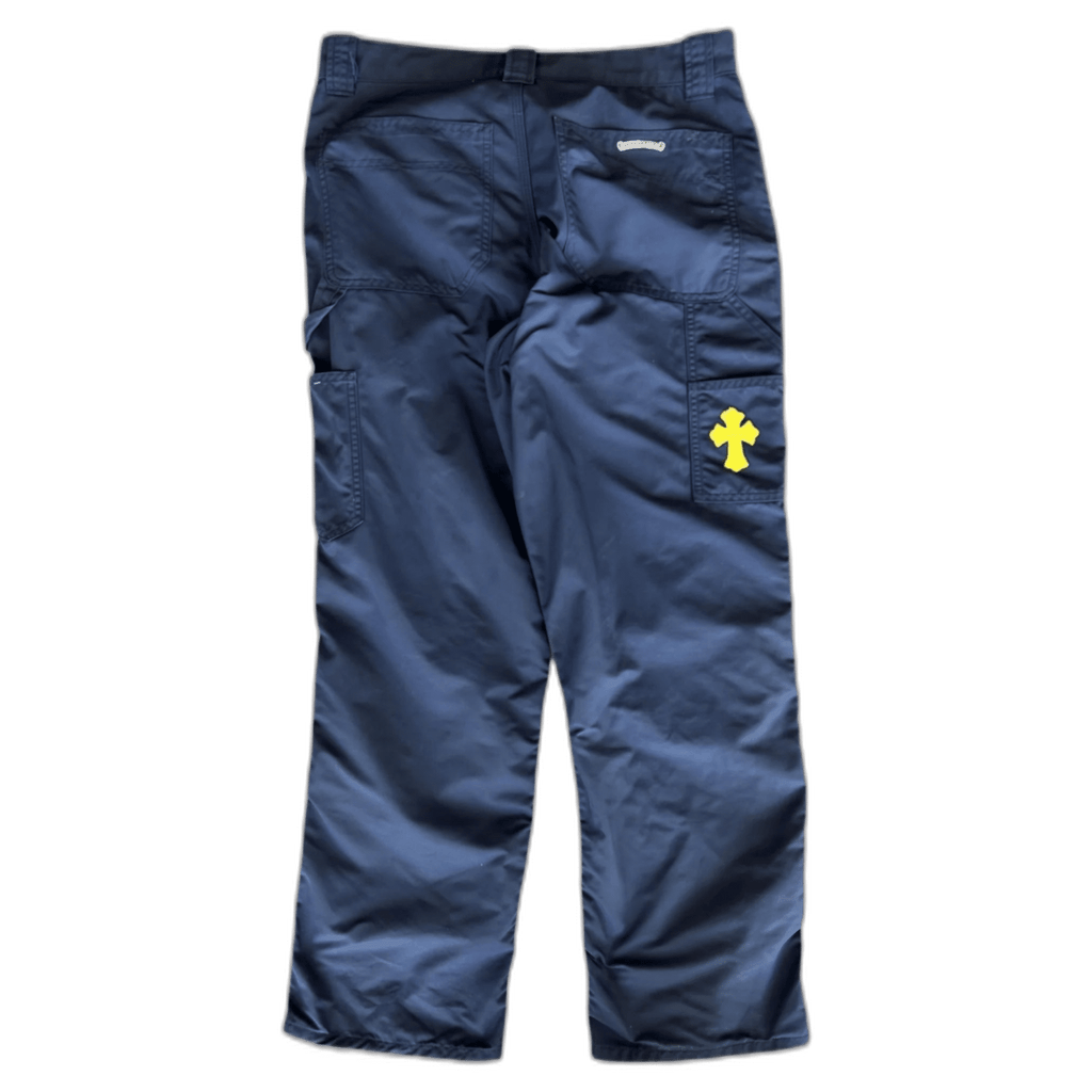 Chrome Hearts Navy Nylon & Leather Carpenter Pants - Morely TrendsChrome Hearts Type here:)