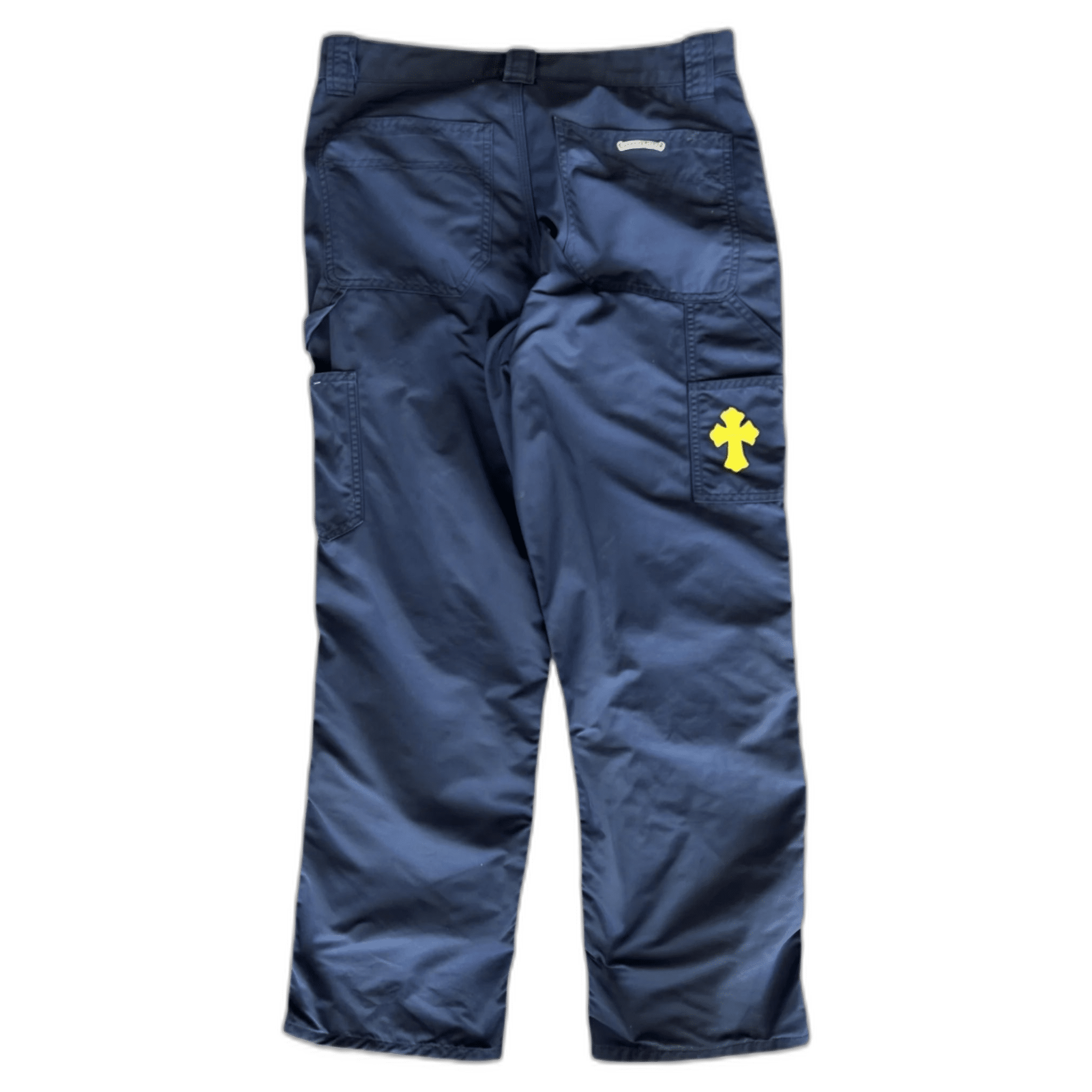 Chrome Hearts Navy Nylon & Leather Carpenter Pants - Morely TrendsChrome Hearts Type here:)