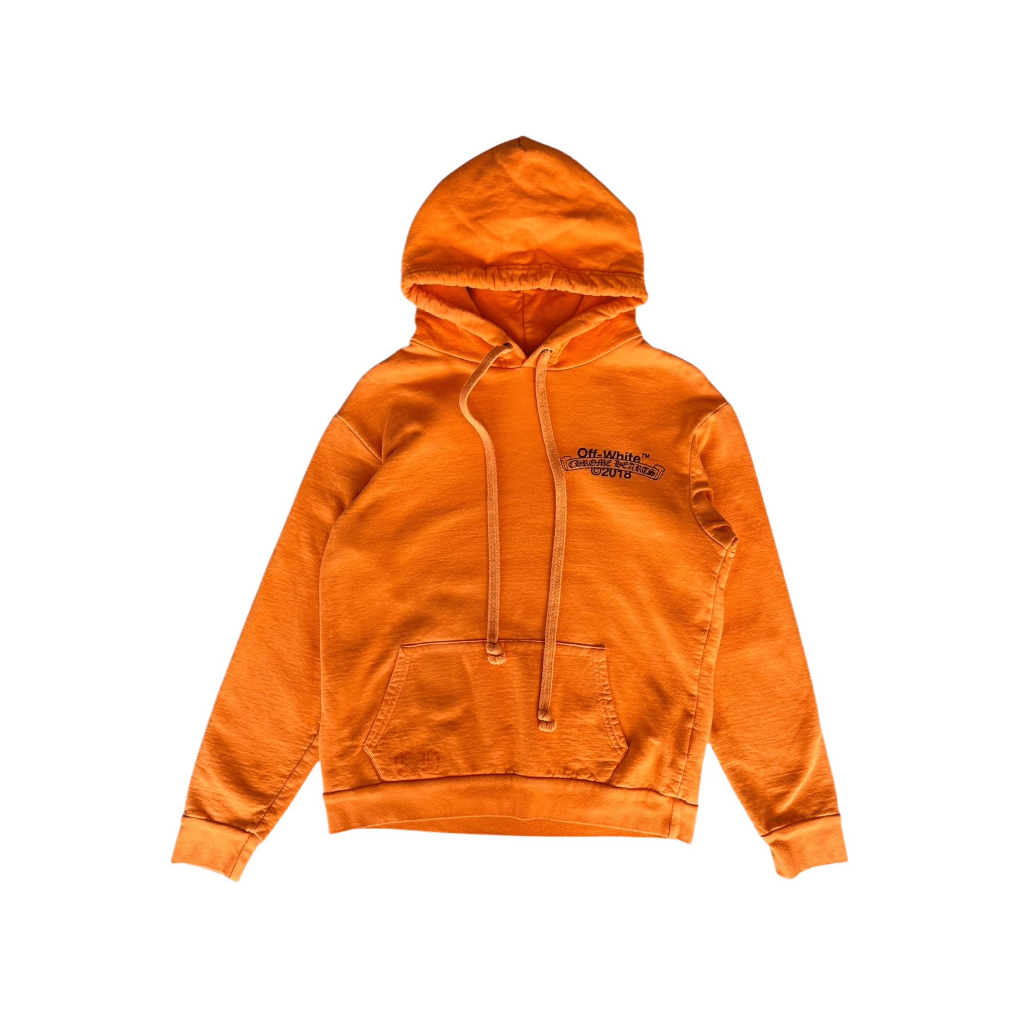 Chrome Hearts Off - White Orange & Black Scroll Logo Hoodie - Morely TrendsChrome Hearts Type here:)