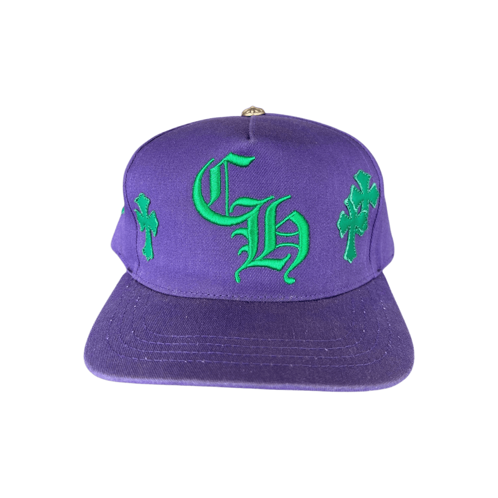 Chrome Hearts Purple & Green Cross Patch Hat - Morely TrendsChrome Hearts Type here:)