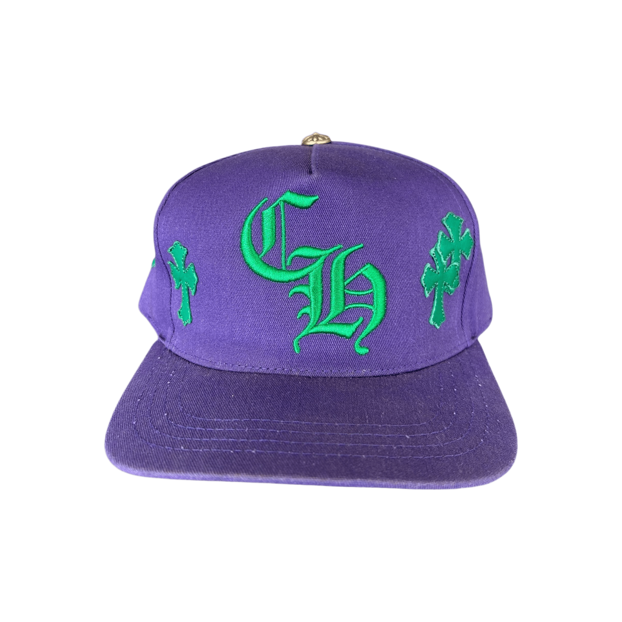 Chrome Hearts Purple & Green Cross Patch Hat - Morely TrendsChrome Hearts Type here:)