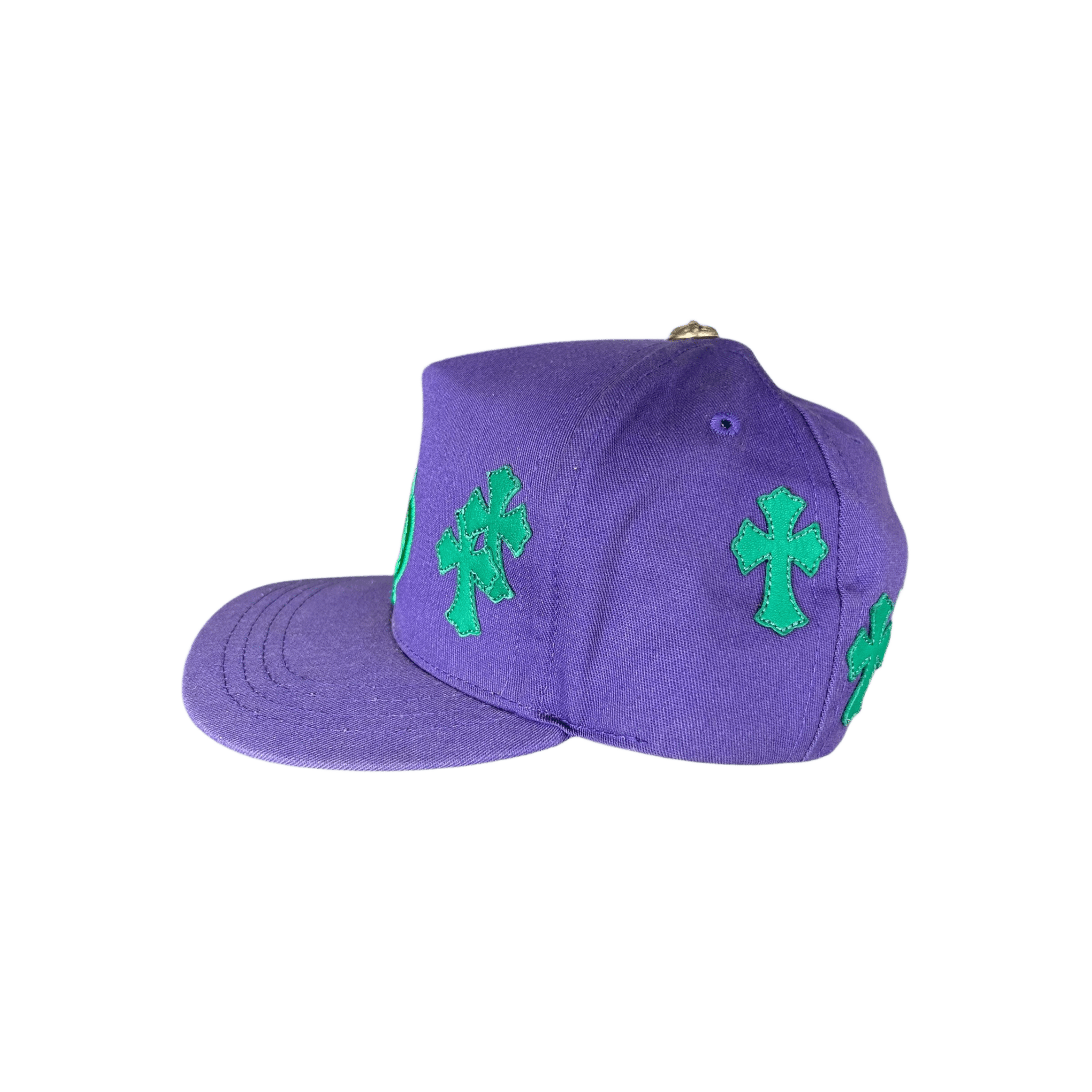 Chrome Hearts Purple & Green Cross Patch Hat - Morely TrendsChrome Hearts Type here:)