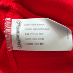 Chrome Hearts Red & White CH Logo Embroidered Beanie - Morely TrendsChrome Hearts Type here:)