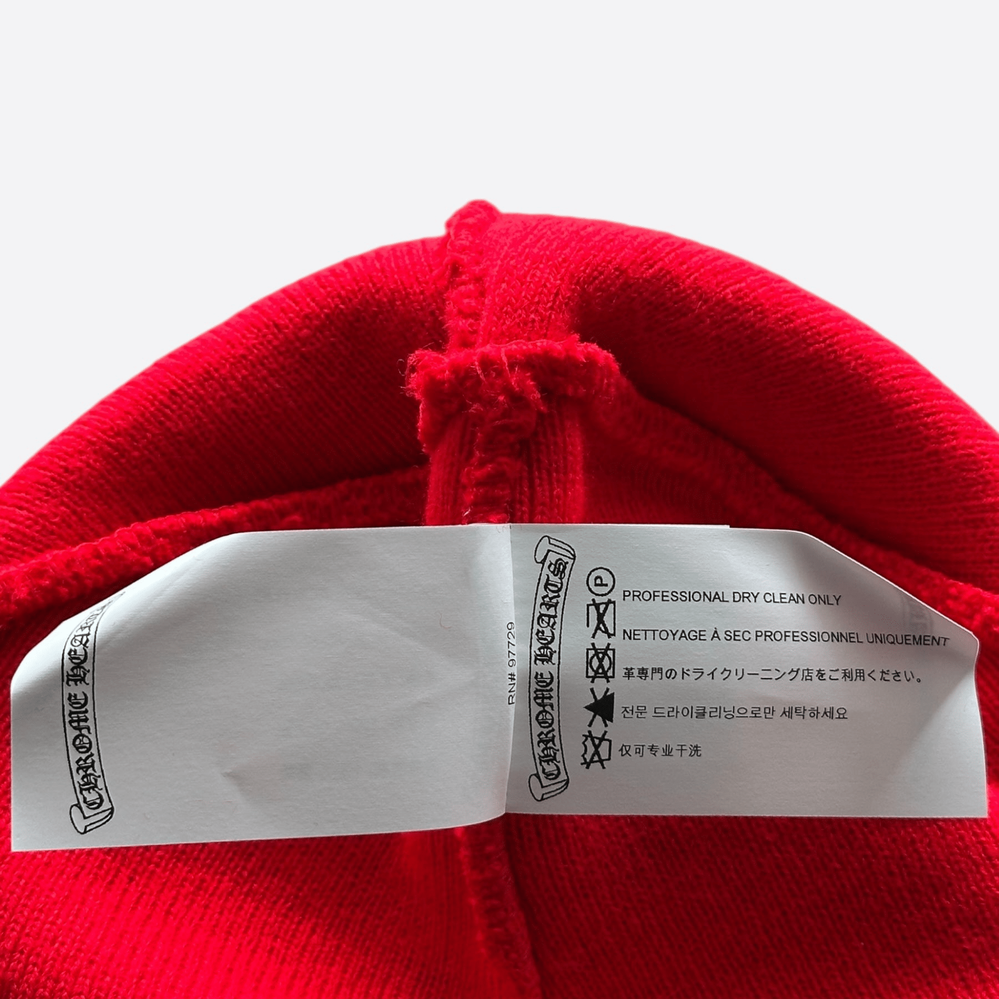 Chrome Hearts Red & White CH Logo Embroidered Beanie - Morely TrendsChrome Hearts Type here:)