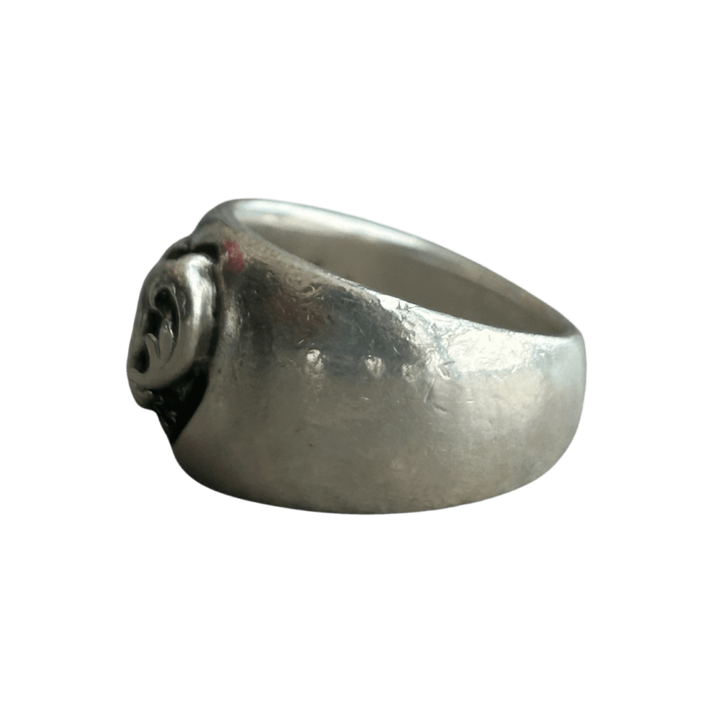 Chrome Hearts Silver & Black Diamond Heart Ring - Morely TrendsChrome Hearts Type here:)