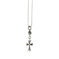 Chrome Hearts Silver Cross Ball Pendant Necklace - Morely TrendsChrome Hearts Type here:)