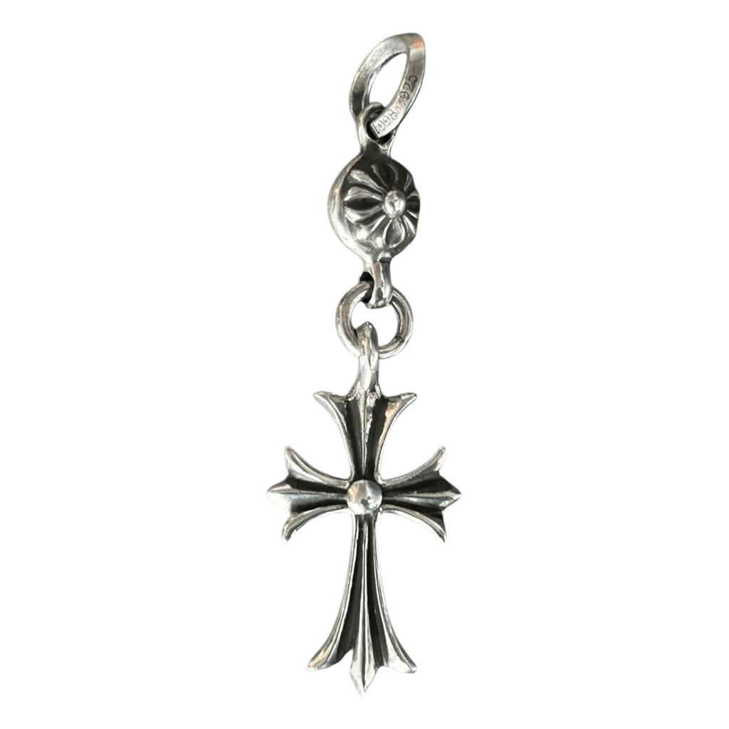Chrome Hearts Silver Cross Ball Pendant Necklace - Morely TrendsChrome Hearts Type here:)