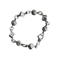 Chrome Hearts Silver & Diamond Dice Bracelet - Morely TrendsChrome Hearts Type here:)