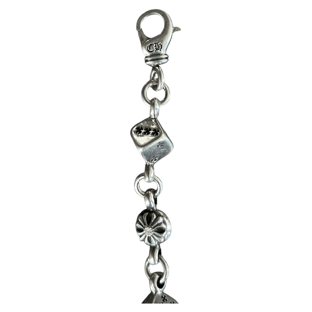 Chrome Hearts Silver & Diamond Dice Bracelet - Morely TrendsChrome Hearts Type here:)
