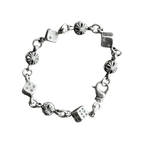 Chrome Hearts Silver & Diamond Dice Bracelet - Morely TrendsChrome Hearts Type here:)