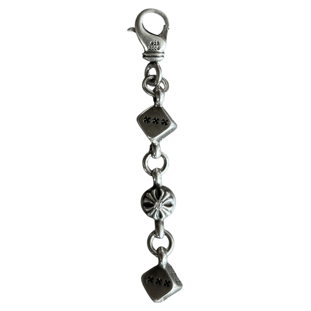 Chrome Hearts Silver & Diamond Dice Bracelet - Morely TrendsChrome Hearts Type here:)
