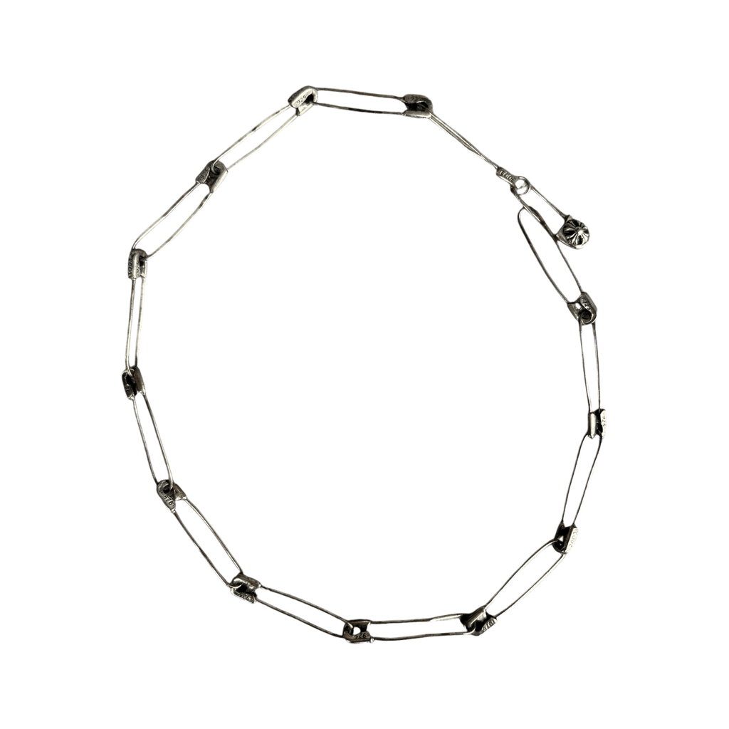 Chrome Hearts Silver Safety Pin Necklace - Morely TrendsChrome Hearts Type here:)