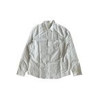 Chrome Hearts White & Black Loose Ends Pinstripe Button Up Shirt - Morely TrendsChrome Hearts Type here:)