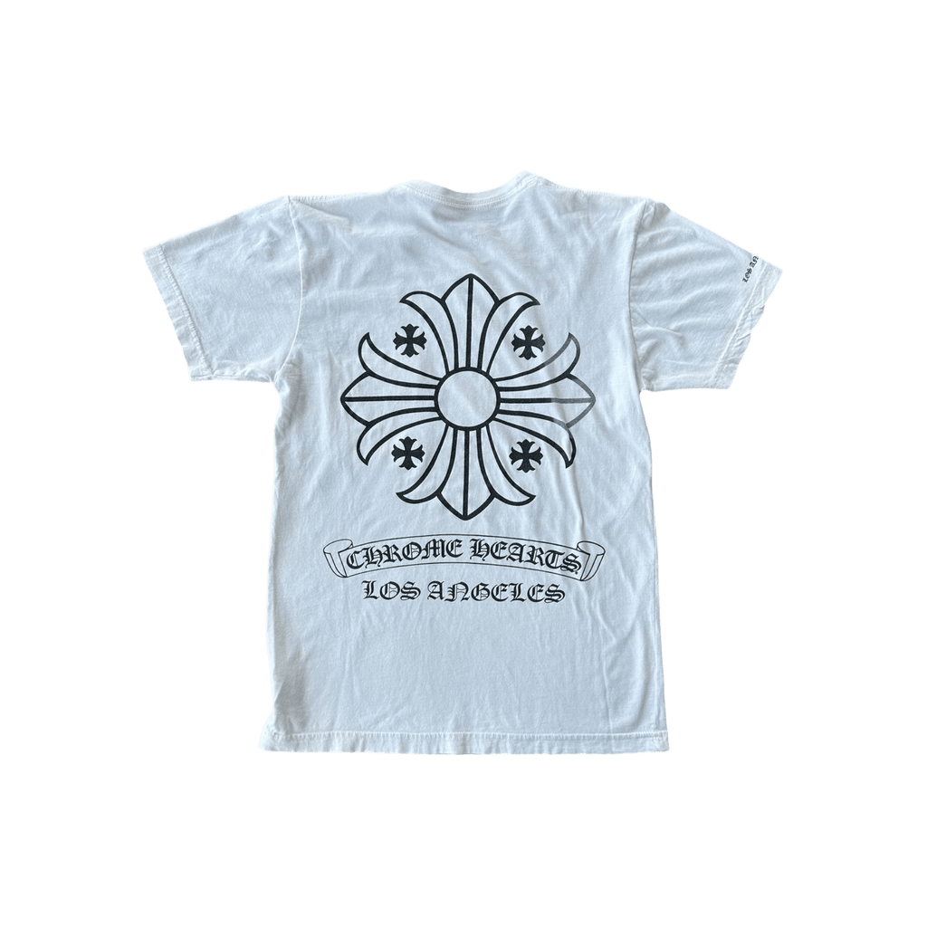 Chrome Hearts White & Black Los Angeles Exclusive Cross Logo T-Shirt - Morely TrendsChrome Hearts Type here:)
