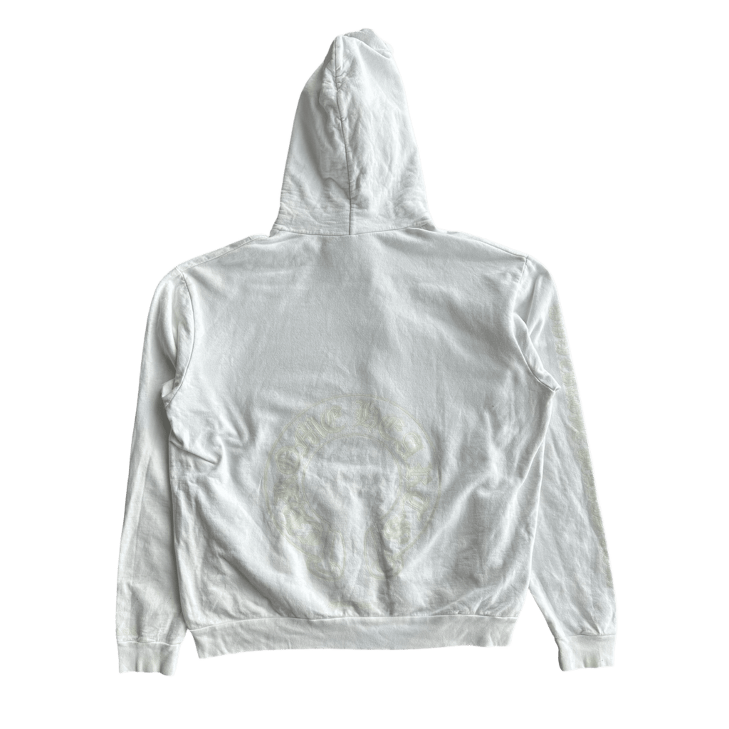 Chrome Hearts White Glow In The Dark Horseshoe Logo Hoodie - Morely TrendsChrome Hearts Type here:)