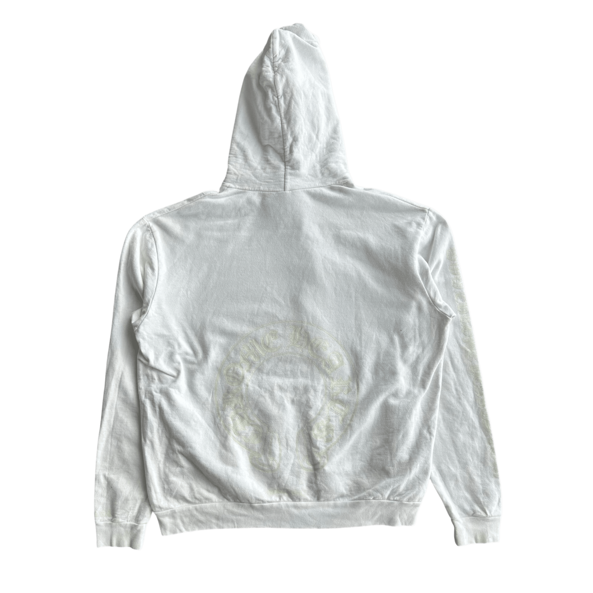 Chrome Hearts White Glow In The Dark Horseshoe Logo Hoodie - Morely TrendsChrome Hearts Type here:)