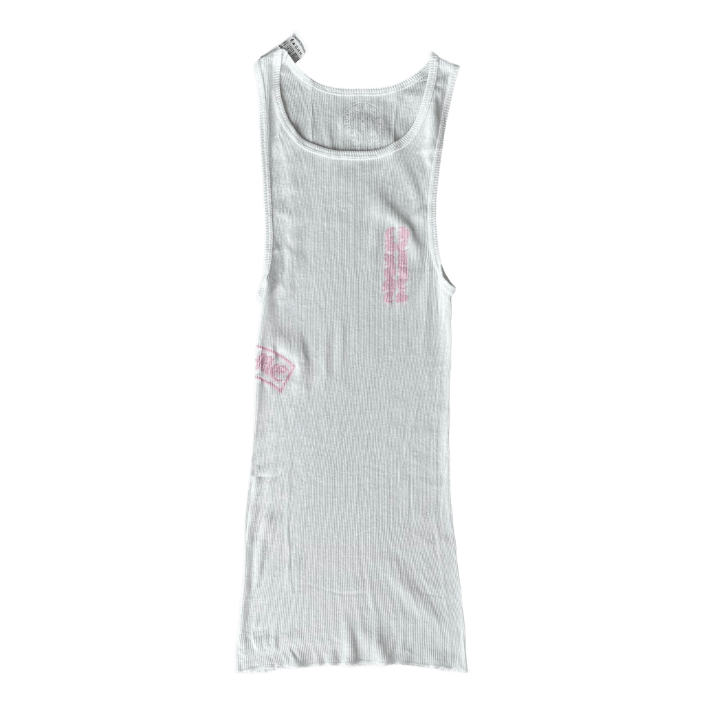 Chrome Hearts White & Pink T - Bar Logo Tank Top - Morely TrendsChrome Hearts Type here:)