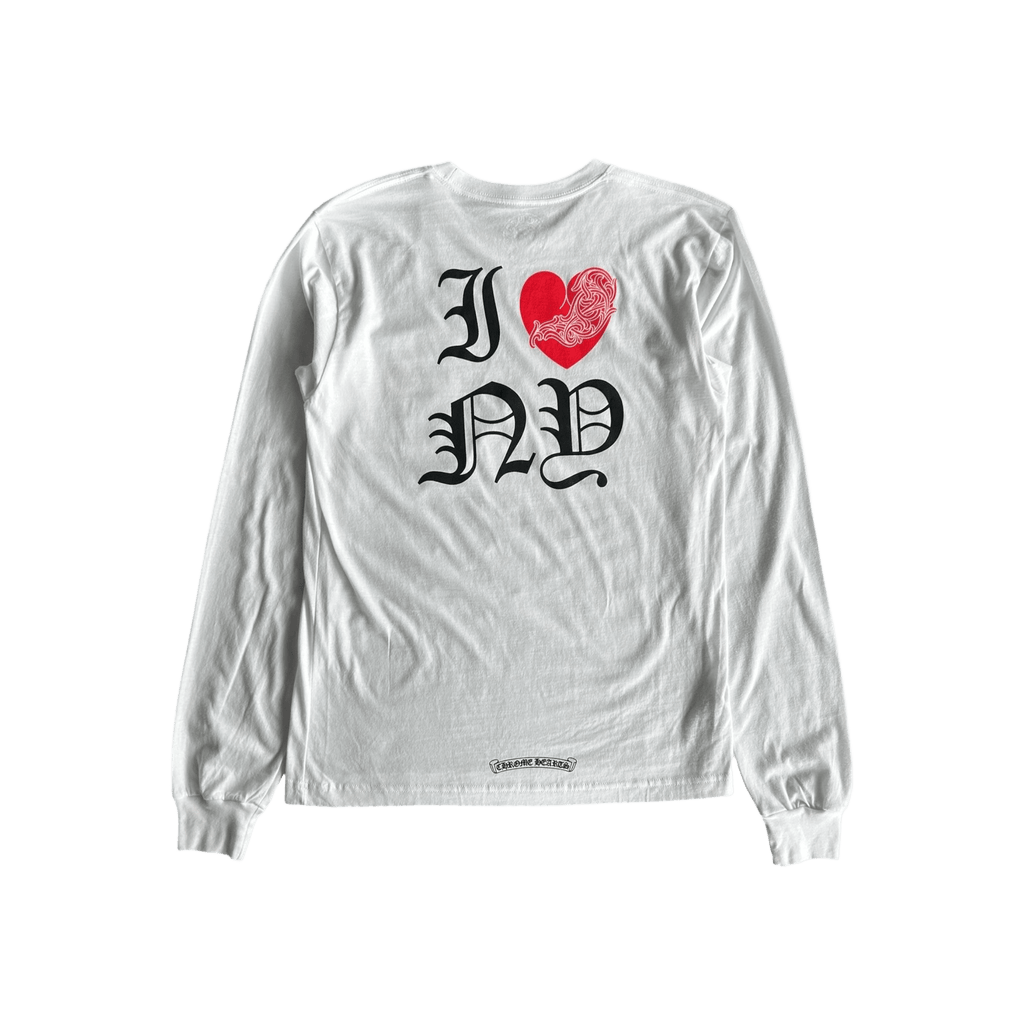 Chrome Hearts White & Red NY Longsleeve T-Shirt - Morely TrendsChrome Hearts Type here:)