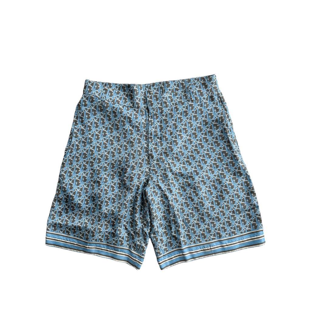 Dior Black & Blue Oblique Bermuda Shorts - Morely TrendsDior Type here:)